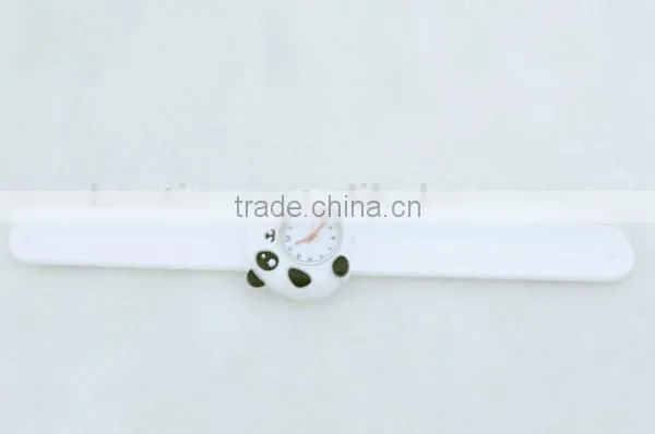 cute panda silicone slap watch for kids