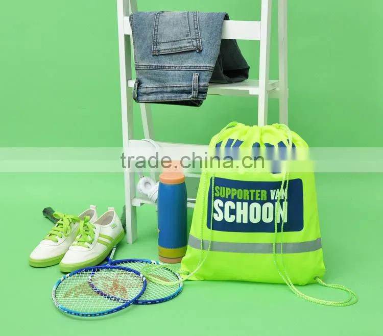 Hot sell 2015 new products School boys custom gym drawstring bag