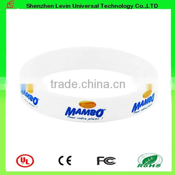 Cheap Recycle Blending Color Printing Personalized Silicone Wristband