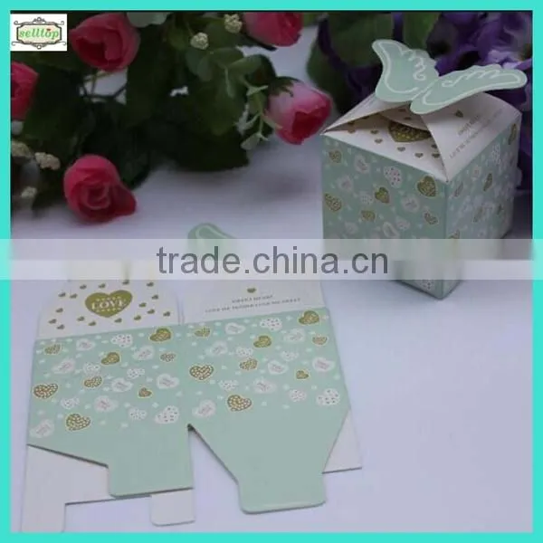 Hot sell cute 230g paper indian wedding favor boxes