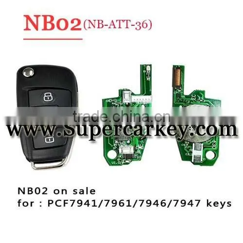 2016 Newest NB02 3 button remote key with NB-ATT-36 model for KD900/URG200 machine with best quality
