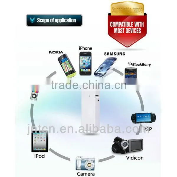 220V 4000/4400/5200/5600mAh unique portable plug-in mobile phone wall charger power bank from Chinese factory MP011