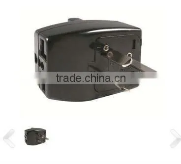 Australia ABS 100V-250V AC 10A phosphor bronze adaptor plug in AUS standard