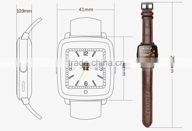 Smart Hand Latest Wrist Watch Mobile Phone Mobile Cell Phone With Alarm Camera SIM Function