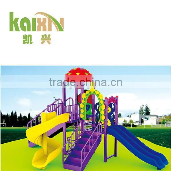Outdoor Colorful Playground Equipment Park Plastic Slide