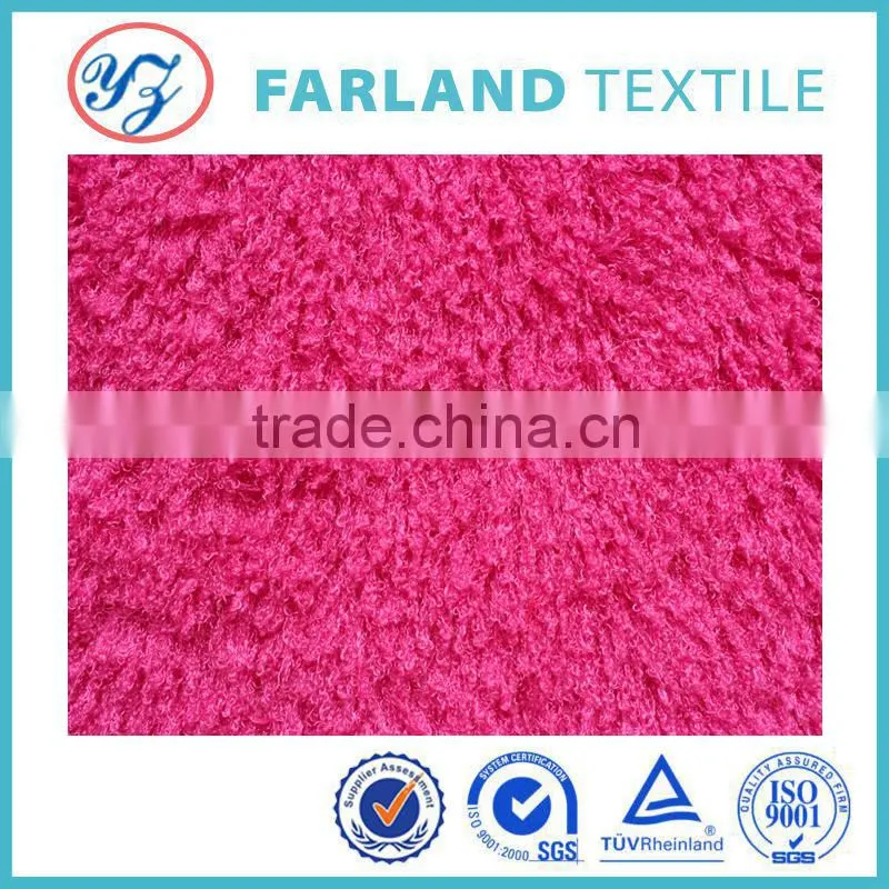sheepfold velvet Loop Yarns Fabric 2015design chinese clothing fabric