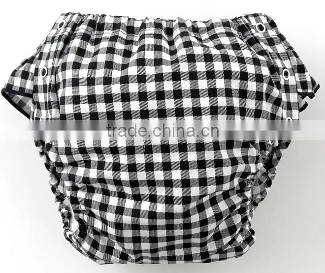 made in Japan baby diaper manufacturers wholesale product cute check pattern clothe nappies cover for girl high quality