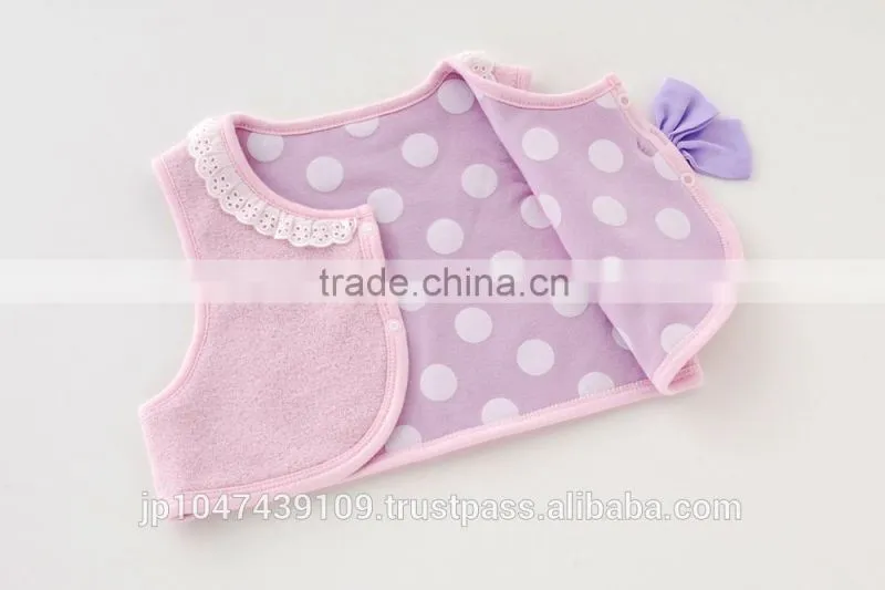 Japanese wholesale products high quality cute newborns baby girl clothes vest for winter kids wear toddler clothing children