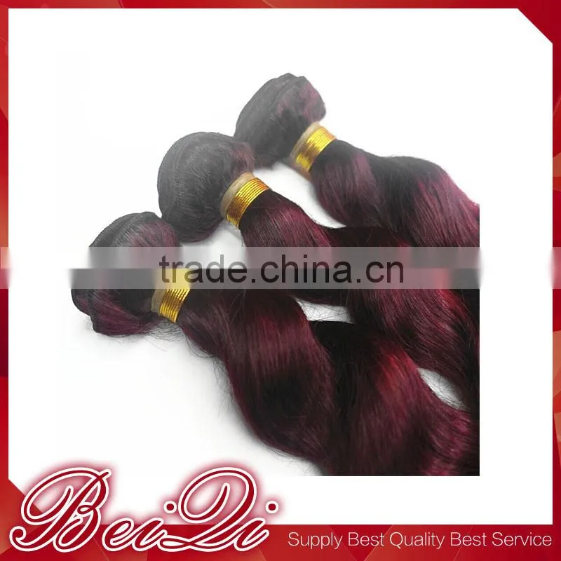 Cheap wholesale red color indian remy human hair weaving