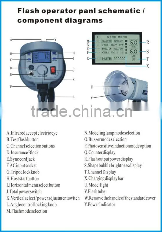MEIDIKE CF-300 Chinese studio camera light equipment 300W studio equipment