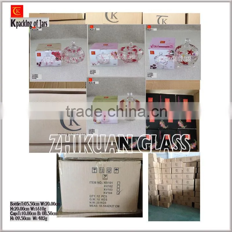 Hand Blown colored glass vase on alibaba china