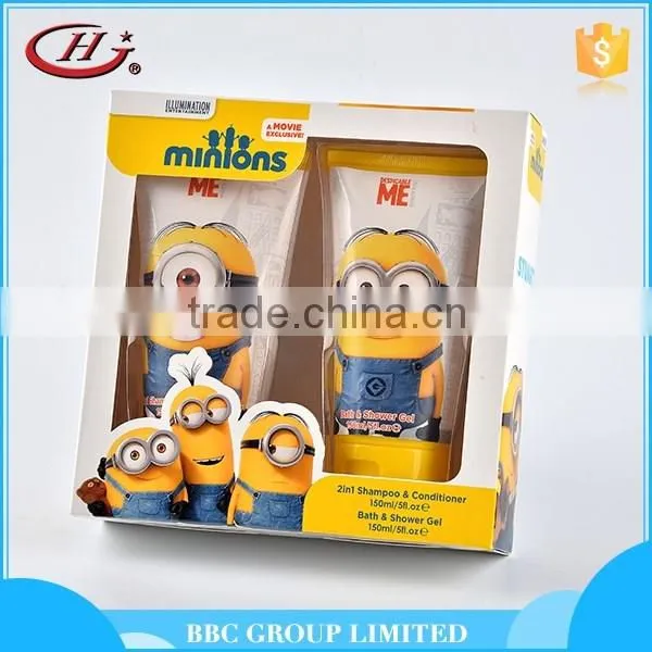 BBC Minons Gift Sets OEM 011 Moisturizing kids natural body care 200ml shampoo body wash brand toiletries