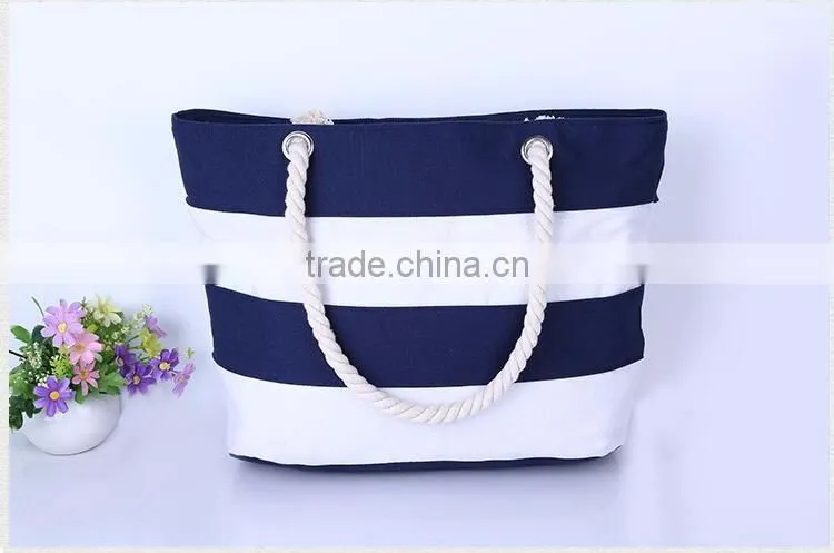 fashion charm joint canvas beach bags yiwu China dropship company