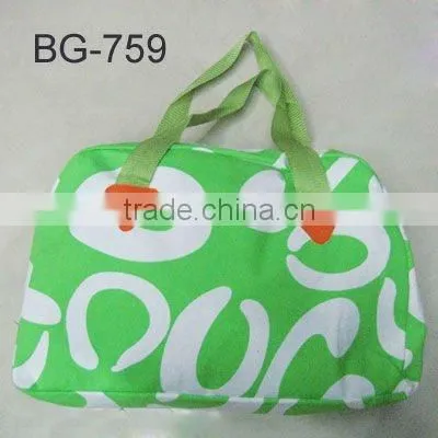fashion polyester bright color beach bag