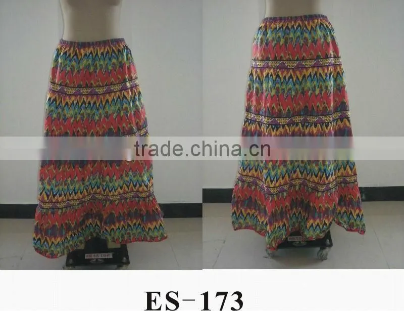 2014 Ladies New Summer Bohemian Style Printed Cotton Dress