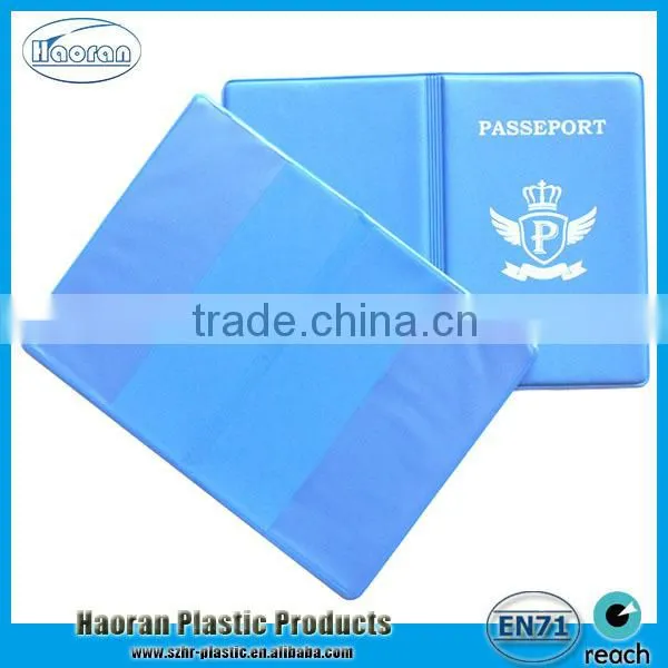 Factory Plastic passport cover, PVC passport holder wallet for travel agency promotion