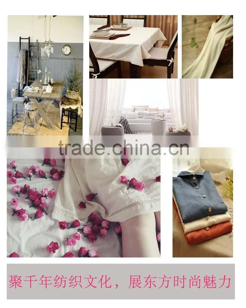 100% linen fabric