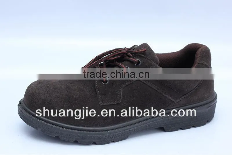 suede leather steel toe cap work shoes safety shoes 8008