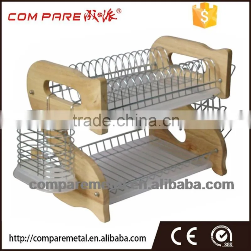 2 tier kitchen dish drainer rack