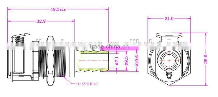3/8" coupling BL1606PH female