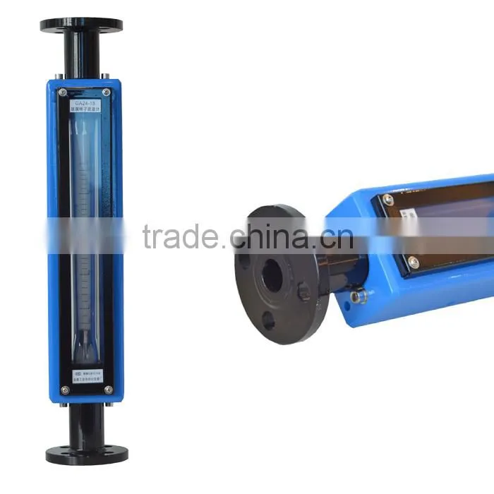 GA24-15 flange type glass water rotameter flowmeter/mechanical flowmeter