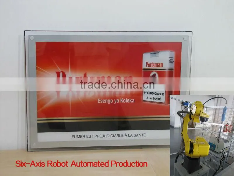 Edgelight CF1A acrylic frame light box illuminated window display units