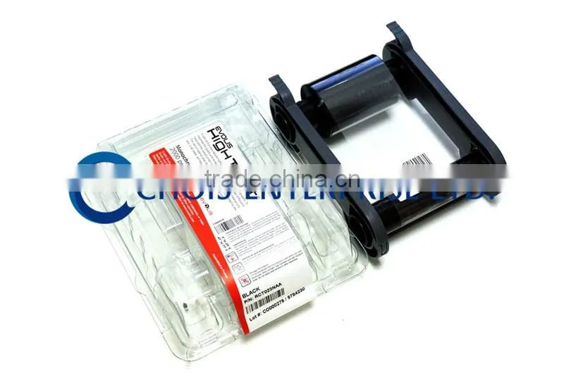 Evolis RCT023NAA Black Monochrome Ribbon - K - 2,000 prints,for use with Evolis Zenius,Primacy,Elypso Card Printers
