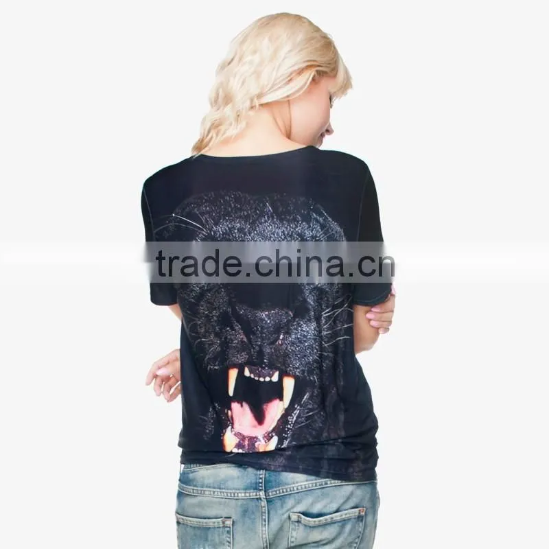 wholesale high quality bulk plain cheap tshirt women
