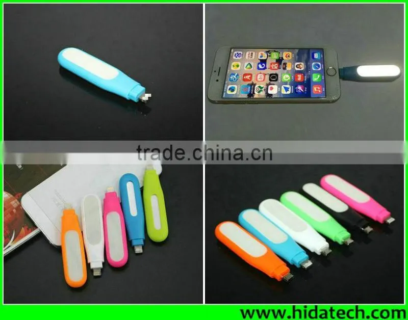 Hot selling mobile phone led mini selfie light for Apple iPhone 6 iphone 6s