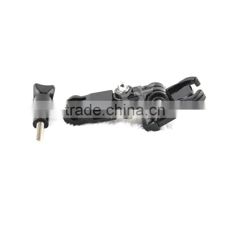 2016 New Wholesale Go Pro 3-way Adjustable Pivot Arm Go Pro Gimbal for mini Action Camera