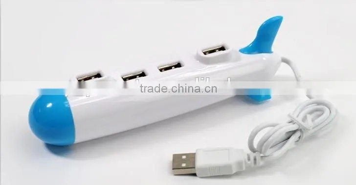 Promotional gift submarine shaped 4 port usb hub for Computer Laptop