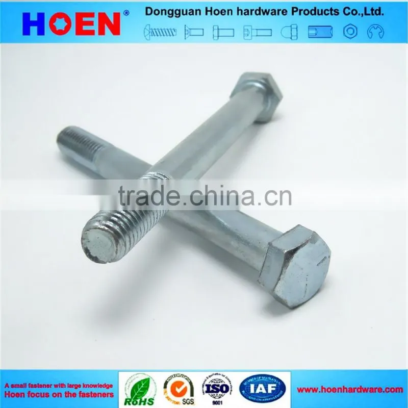 din931 made in china half thread asme b18.2.1 hex bolt