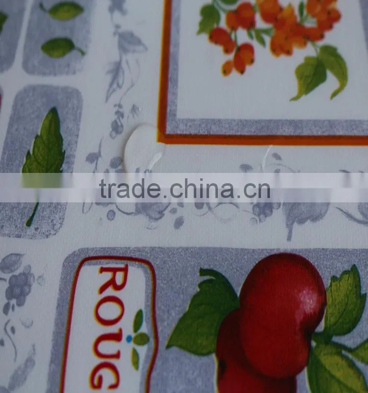 Three layers of PVC compound non-woven fabric tablecloth