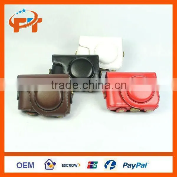 Leather Camera Case Bag for Casio EXILIM EX-ZR1000 Digital Compact Camera