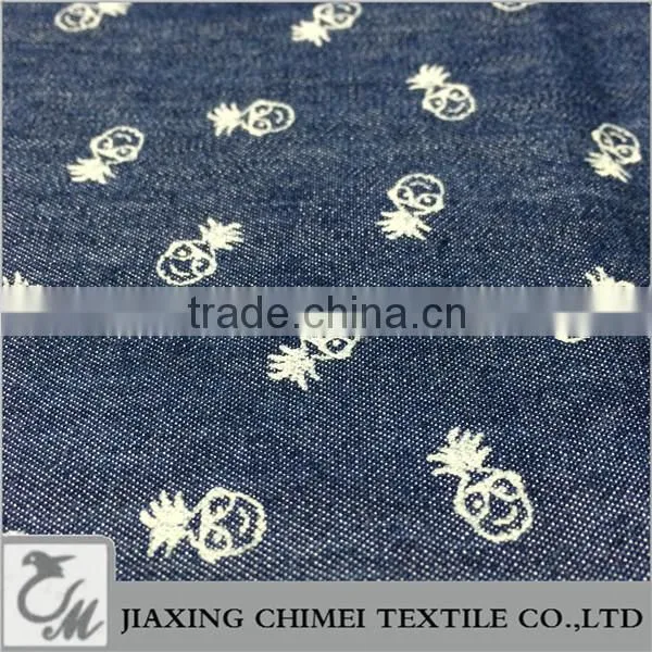 jiaxing six colors of printed pattern of tencel fabric and lyocell fabric for denim jeans