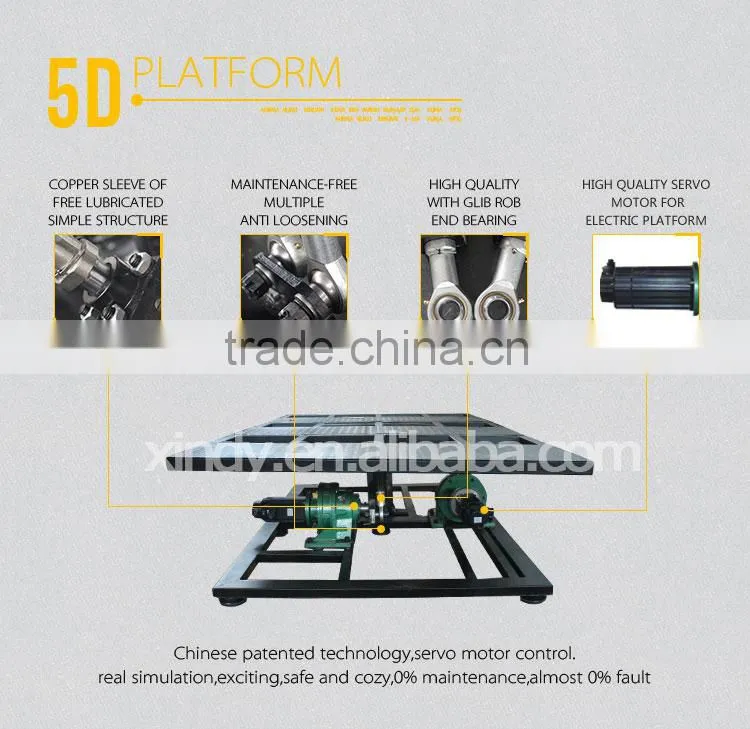 Attractive simulation ride 4D cinema equipment system, 4d movie theater seat simulator motion chair