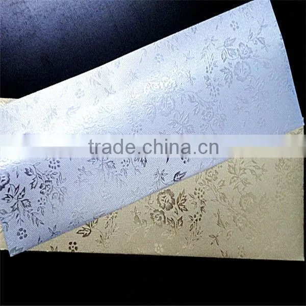 2015 hot sale embossed metallic foil paper for wrapping and printing
