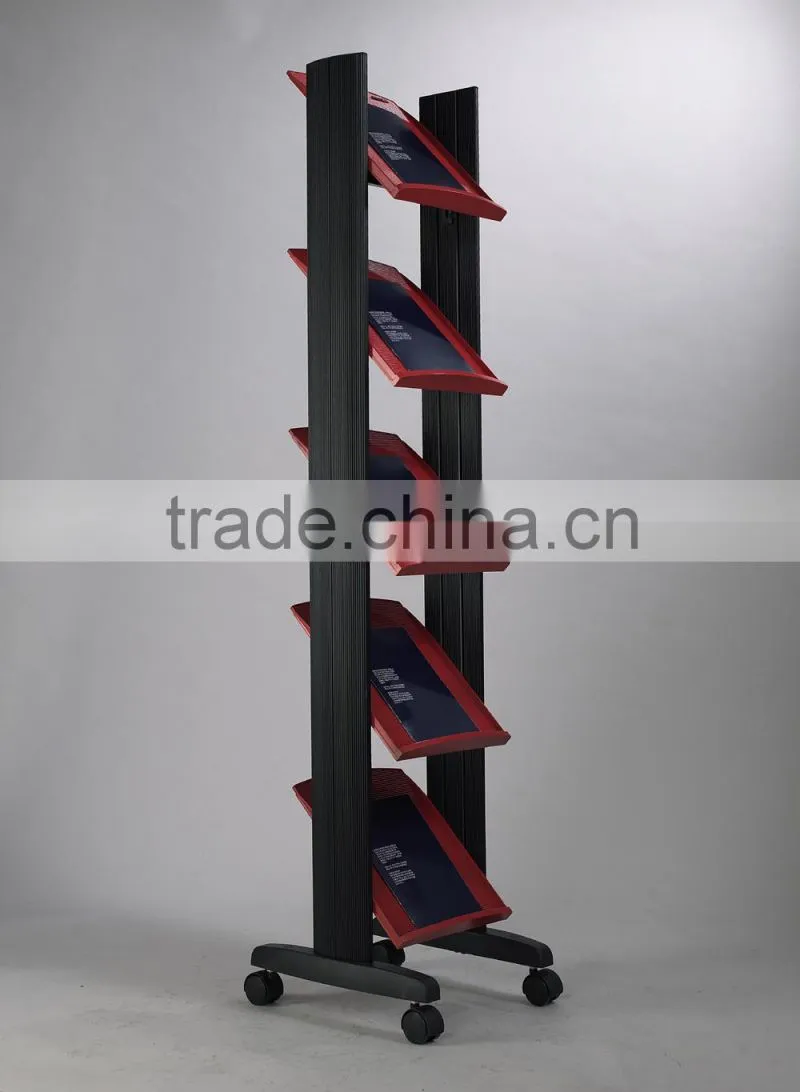 2015 colorful plastic magazine shelf