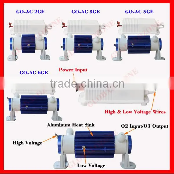 China supplier factory price air or oxygen feeding ozone generator for water treatment