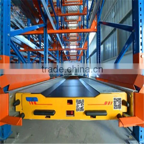 FIFO radio shuttle automatic racking and shelving system