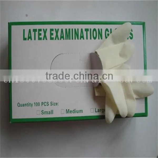 cheap latex medical powdered gloves for examination