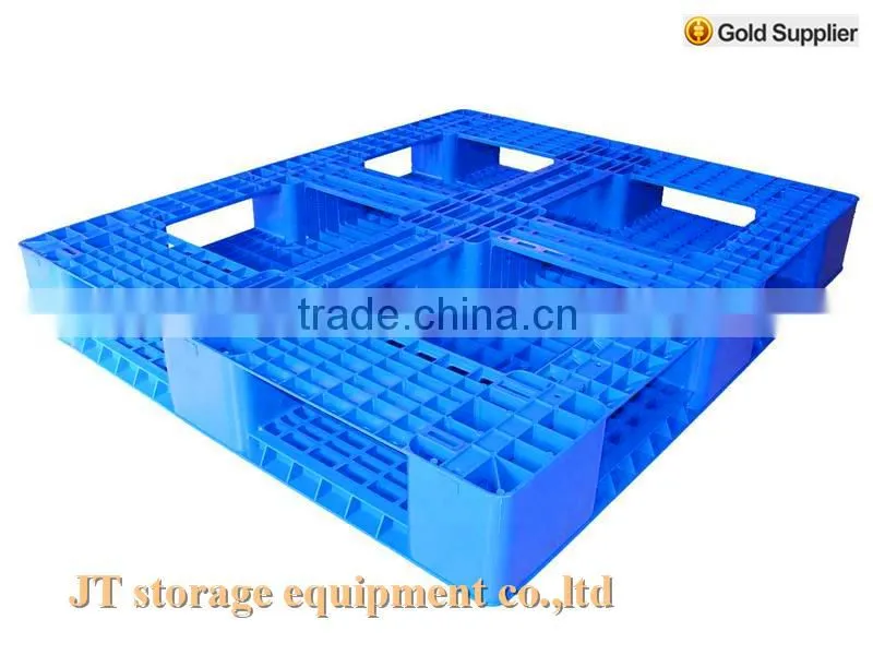 Single Side Export Plastic flat Pallet With Nine Round Feet