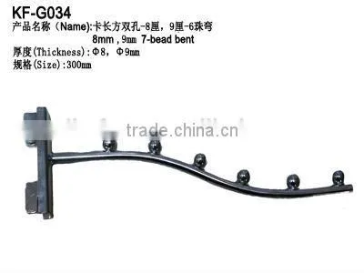 metal display hook for hanging clothes/pegboard display hook