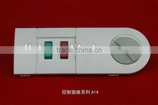 Electronic white thermostat panel