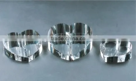 Square cube photo crystal jewelry blanks for laser engraving