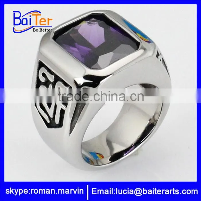 Wholesale man tungsten and titanium ring , titanium wedding ring titanium gemstone