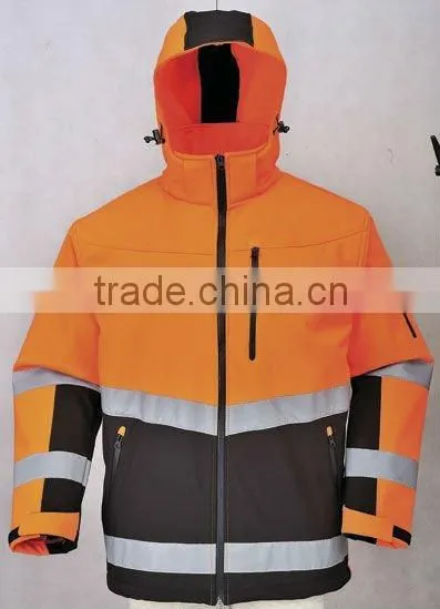 Three layer soft shell jacket