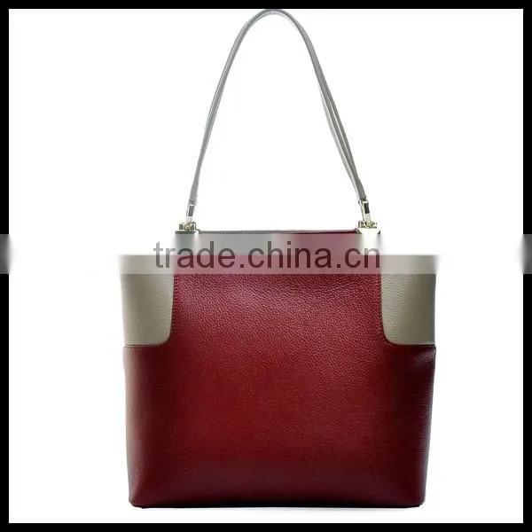 2014 newest designer green PU leather handbags,tote bag for women