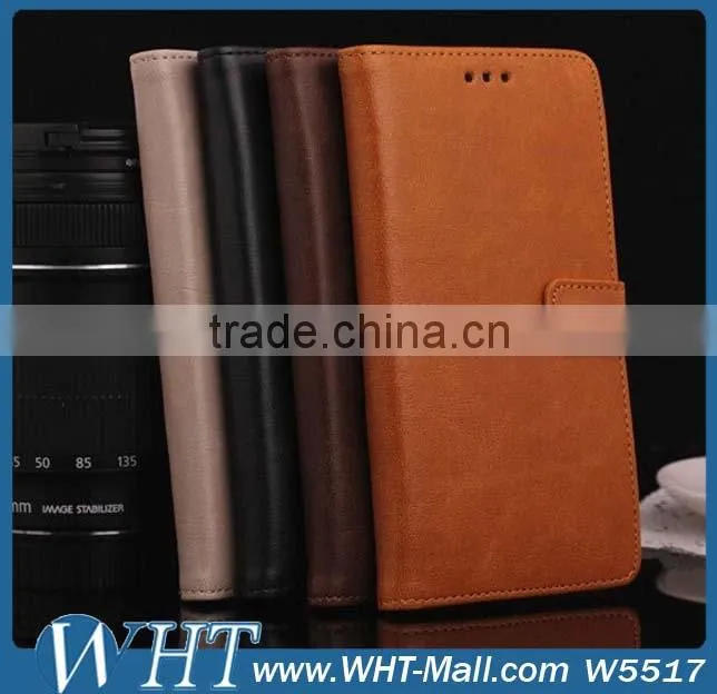 Crazy Horse Skin Leather Flip Case for LG G3, for LG G3 Leather Case