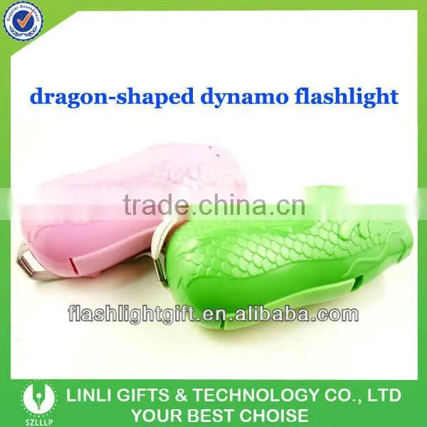 2 led dragon Plastic cheap rechargeable flashlight